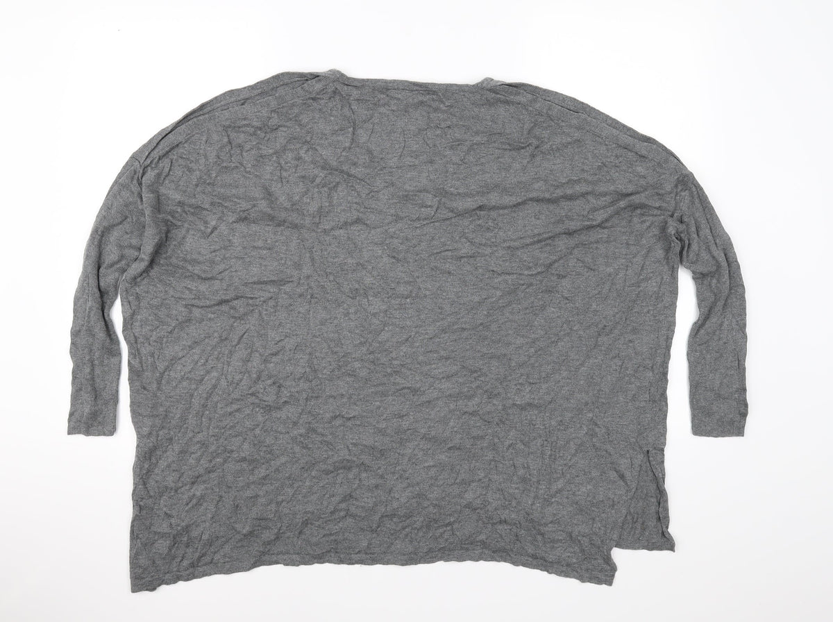 Back view of If It Were Me women’s grey basic t-shirt, size M