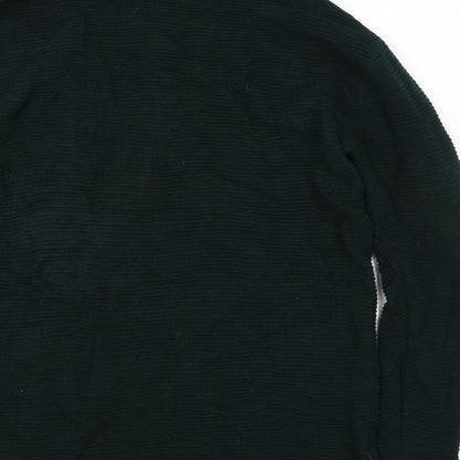 Brand and care label for donna women’s green jumper, size M