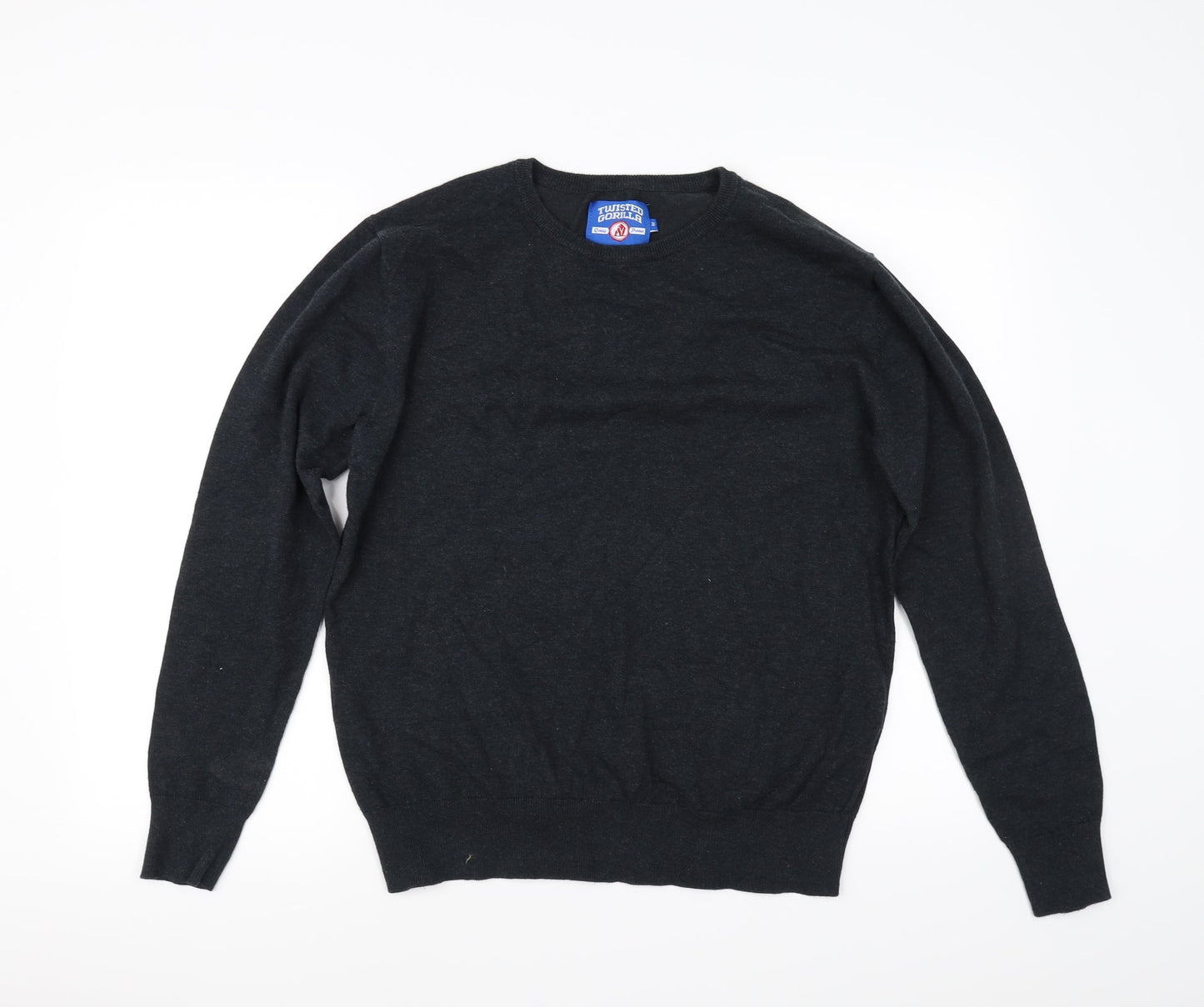 Twisted Gorilla  Mens Grey   Pullover Jumper Size M