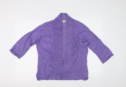 Preworn Womens Purple   Cardigan Jumper Size L