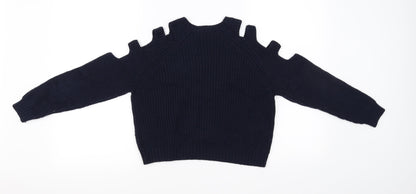 Back view of New Look girls’ blue jumper, size 9, years