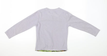 Back view of Preworn boys’ grey jumper, size 8, years