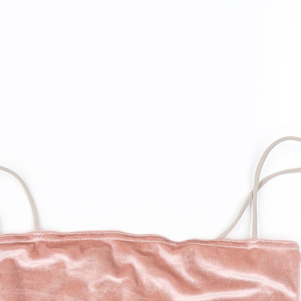 PRETTYLITTLETHING Womens Pink   Basic T-Shirt Size 8