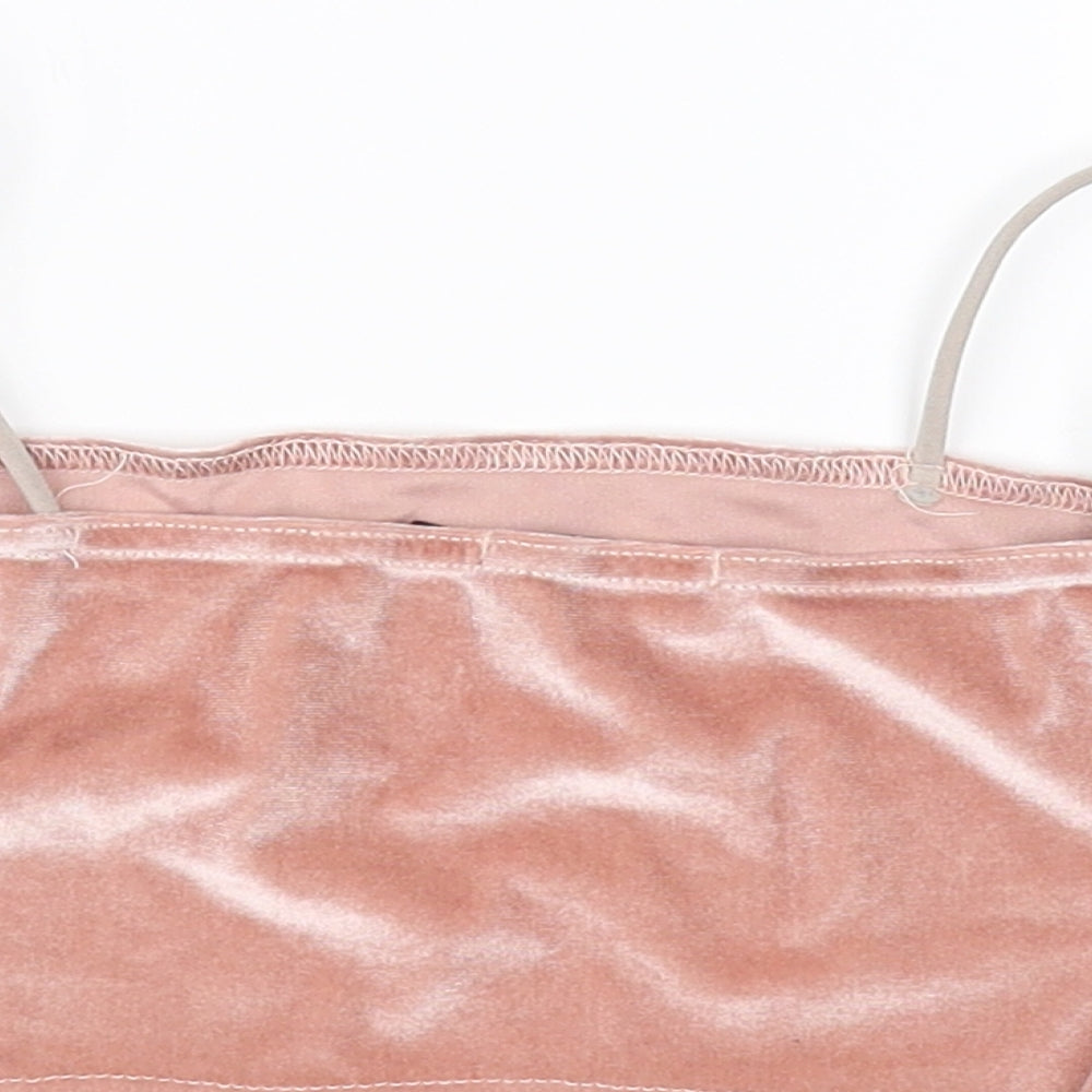 PRETTYLITTLETHING Womens Pink   Basic T-Shirt Size 8