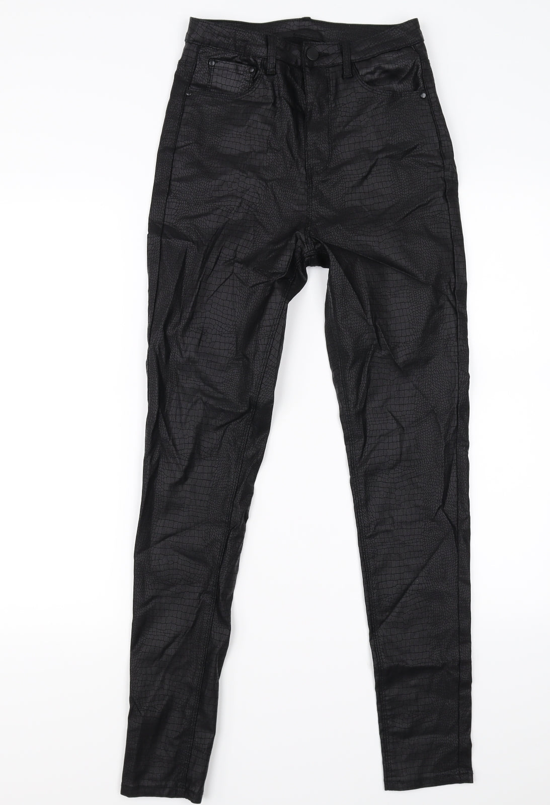 SheIn Womens Black Animal Print  Trousers  Size XS L28 in