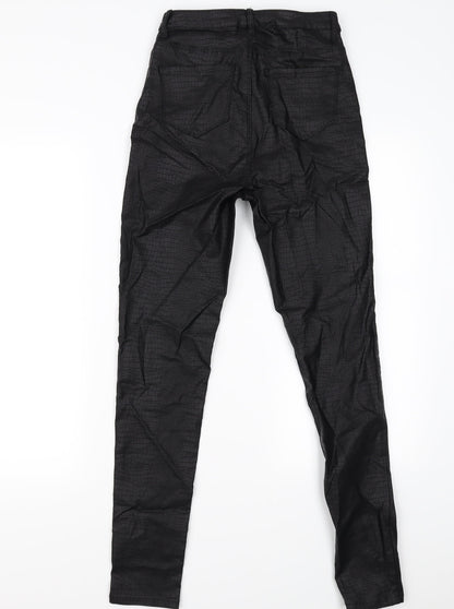 SheIn Womens Black Animal Print  Trousers  Size XS L28 in