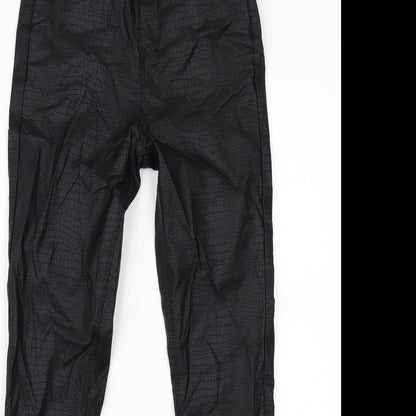 SheIn Womens Black Animal Print  Trousers  Size XS L28 in