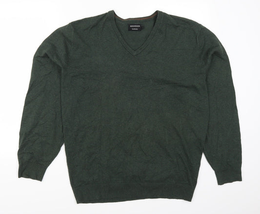Greenwoods Mens Green   Pullover Jumper Size L