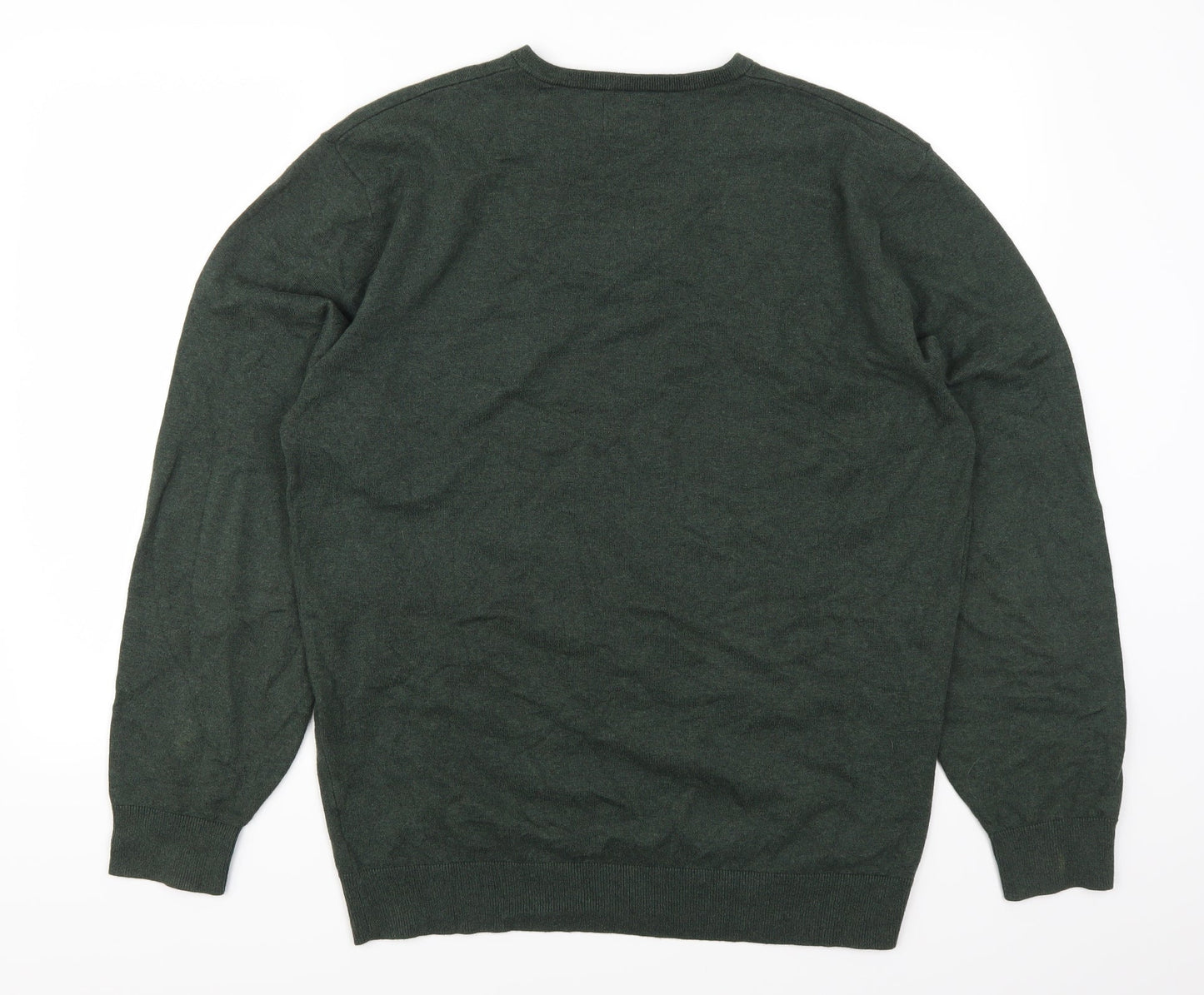 Greenwoods Mens Green   Pullover Jumper Size L