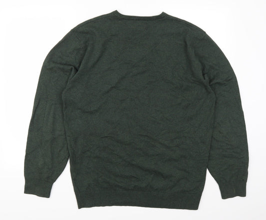 Greenwoods Mens Green   Pullover Jumper Size L
