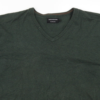 Greenwoods Mens Green   Pullover Jumper Size L