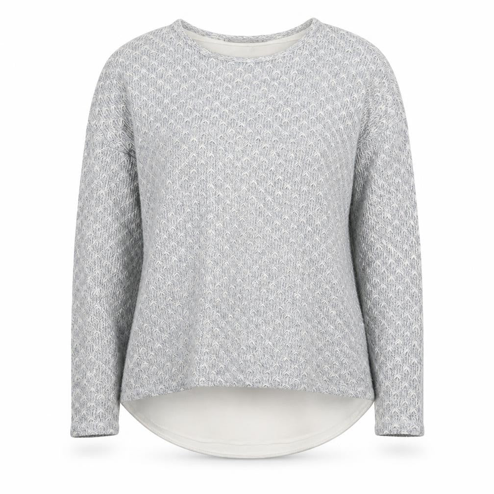 Front view of Atmosphere women’s grey jumper, size UK 8