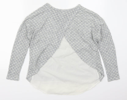 Back view of Atmosphere women’s grey jumper, size UK 8