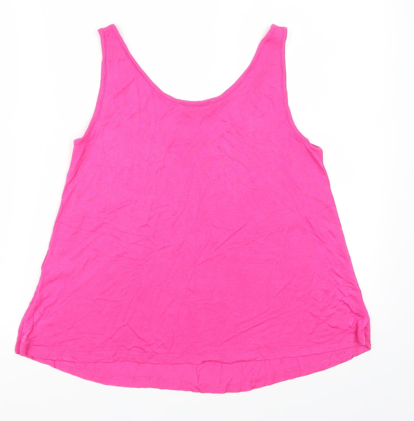 Womens UK Size 8 Warehouse Pink Basic Tank