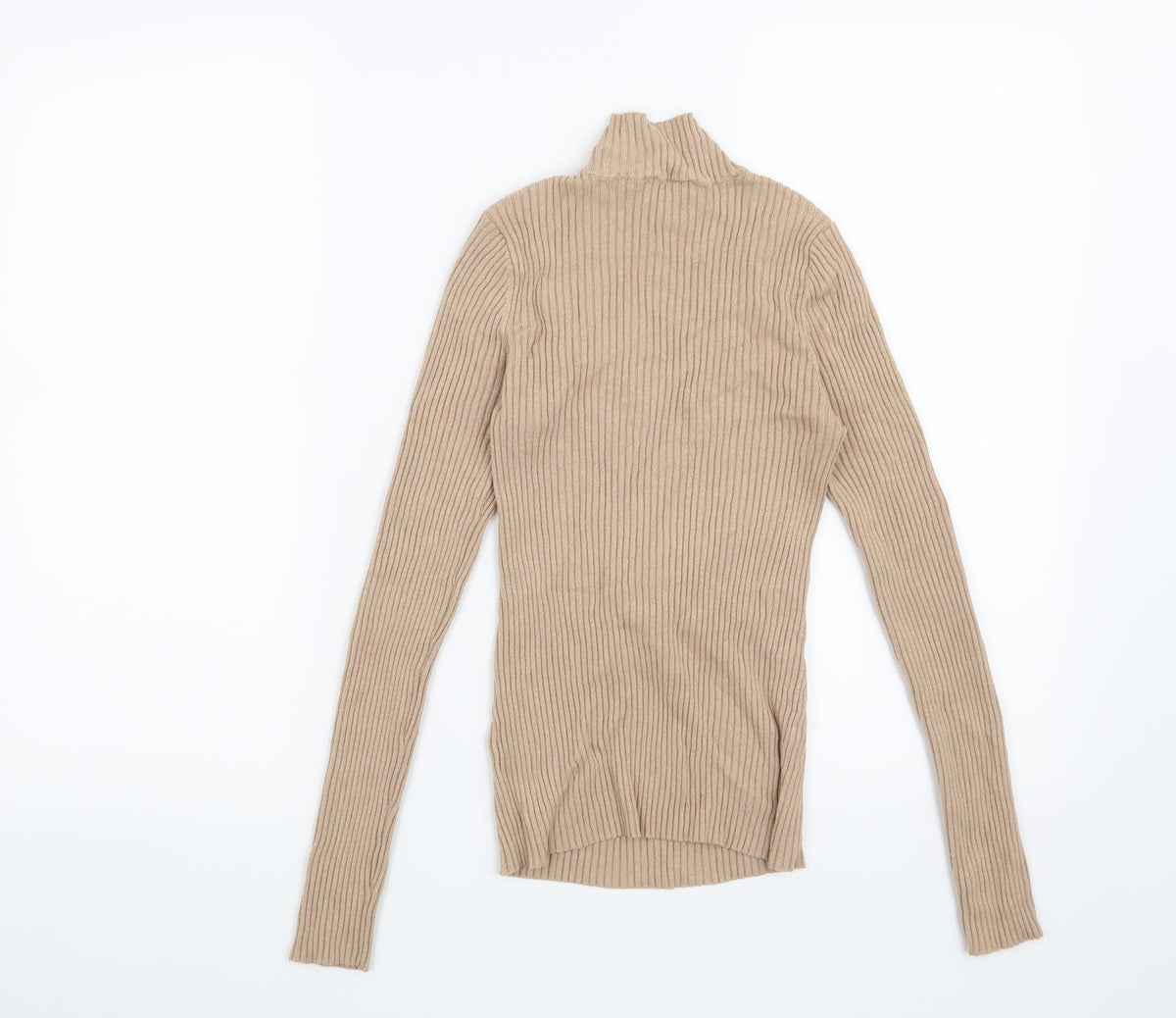 Back view of Warehouse women’s brown jumper, size UK 8