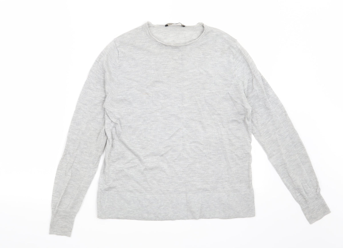 Additional front view of Zara women’s grey jumper, size S