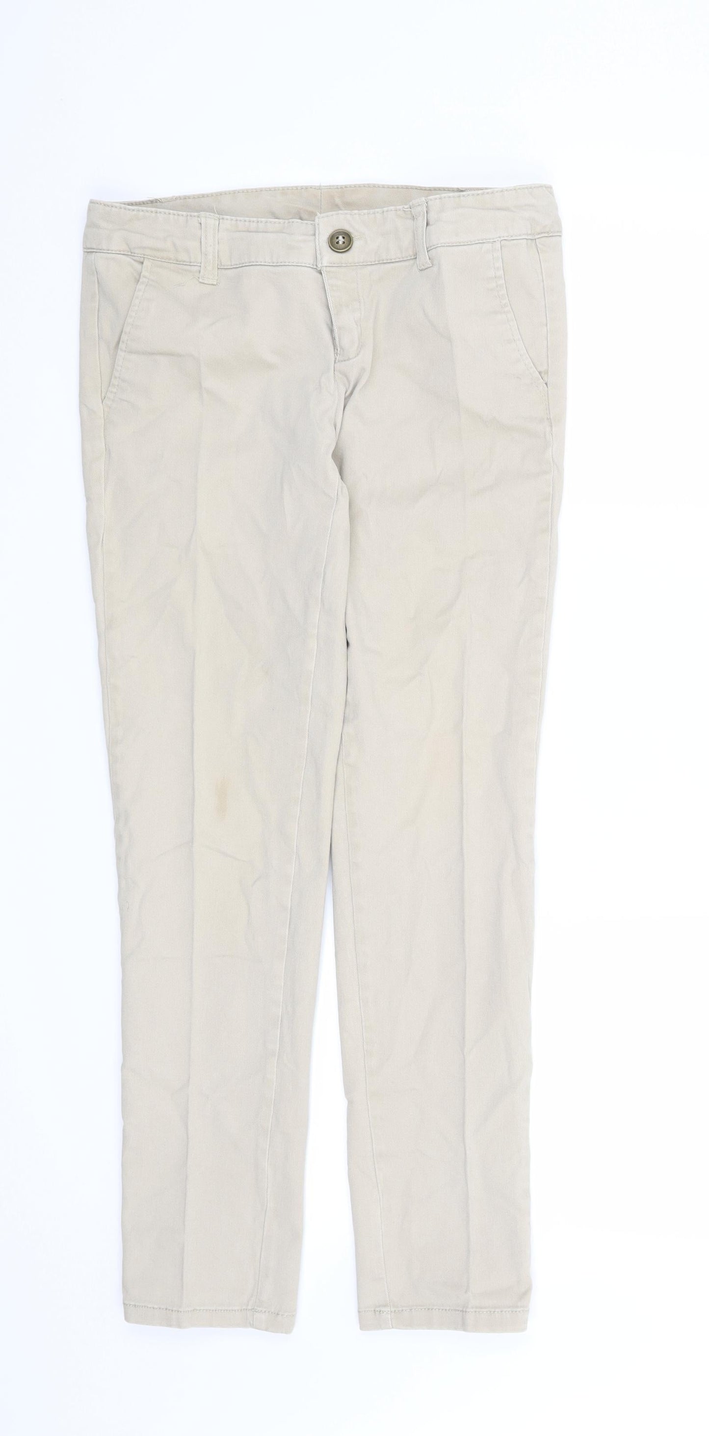 Womens UK Size 8 TALLY WEiJL Regular Fit Straight Beige Jeans