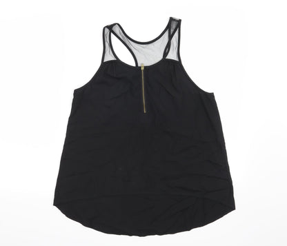 Womens UK Size 4 H&M Black Basic Blouse