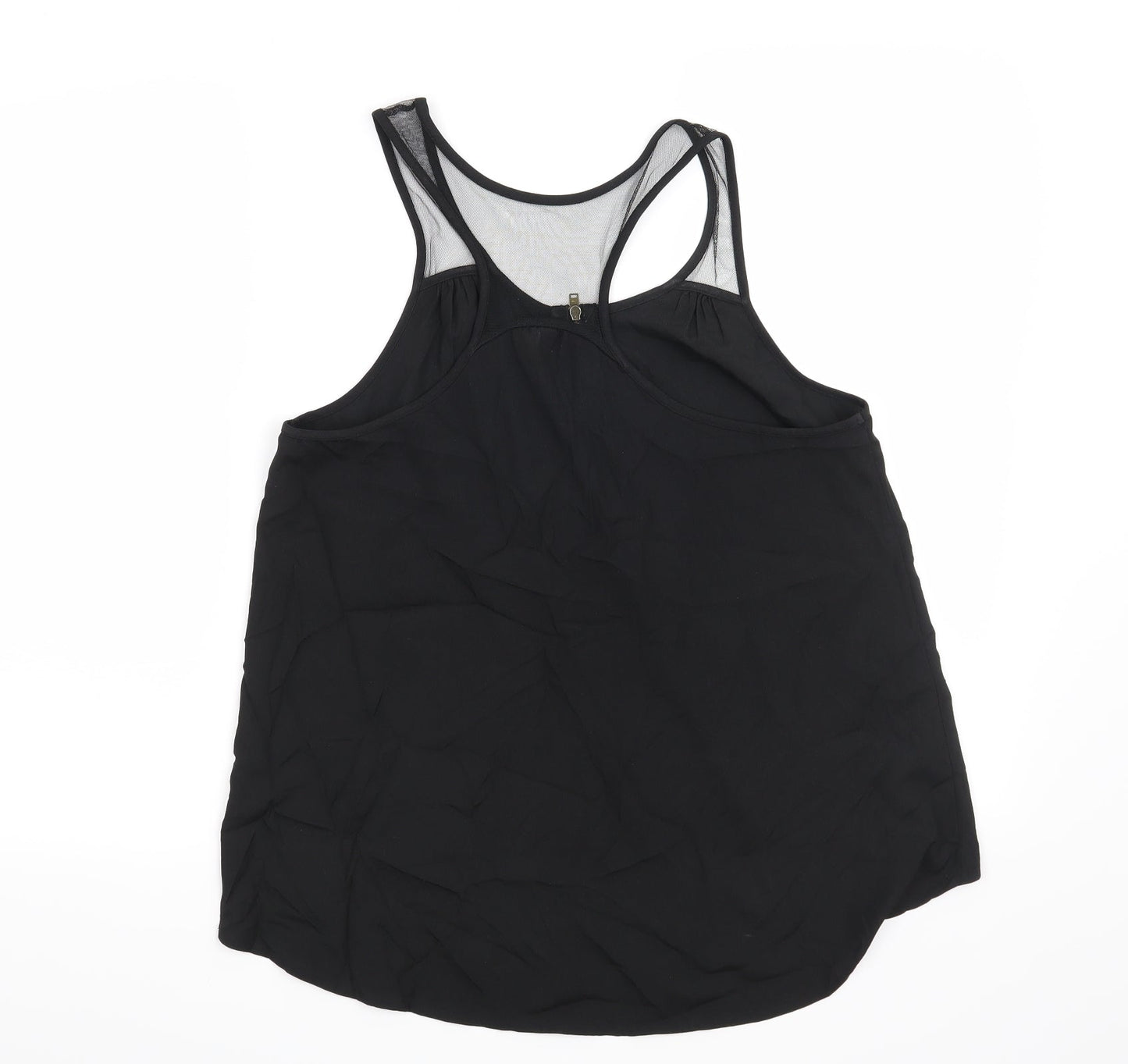 Womens UK Size 4 H&M Black Basic Blouse