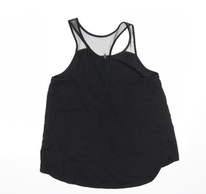 Womens UK Size 4 H&M Black Basic Blouse
