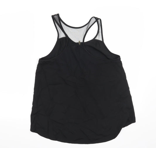 Womens UK Size 4 H&M Black Basic Blouse