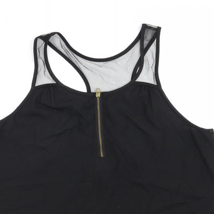 Womens UK Size 4 H&M Black Basic Blouse