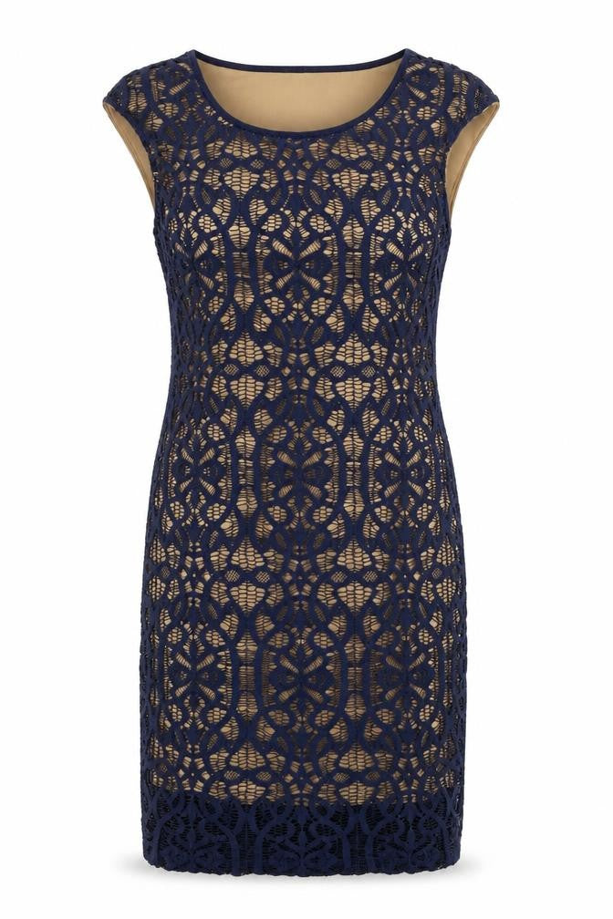 Womens Blue Floral  Shift  Size 8