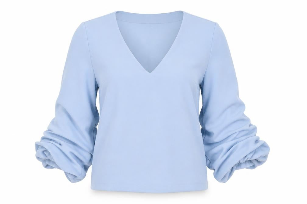 Womens UK Size 6 H&M Blue Basic Blouse