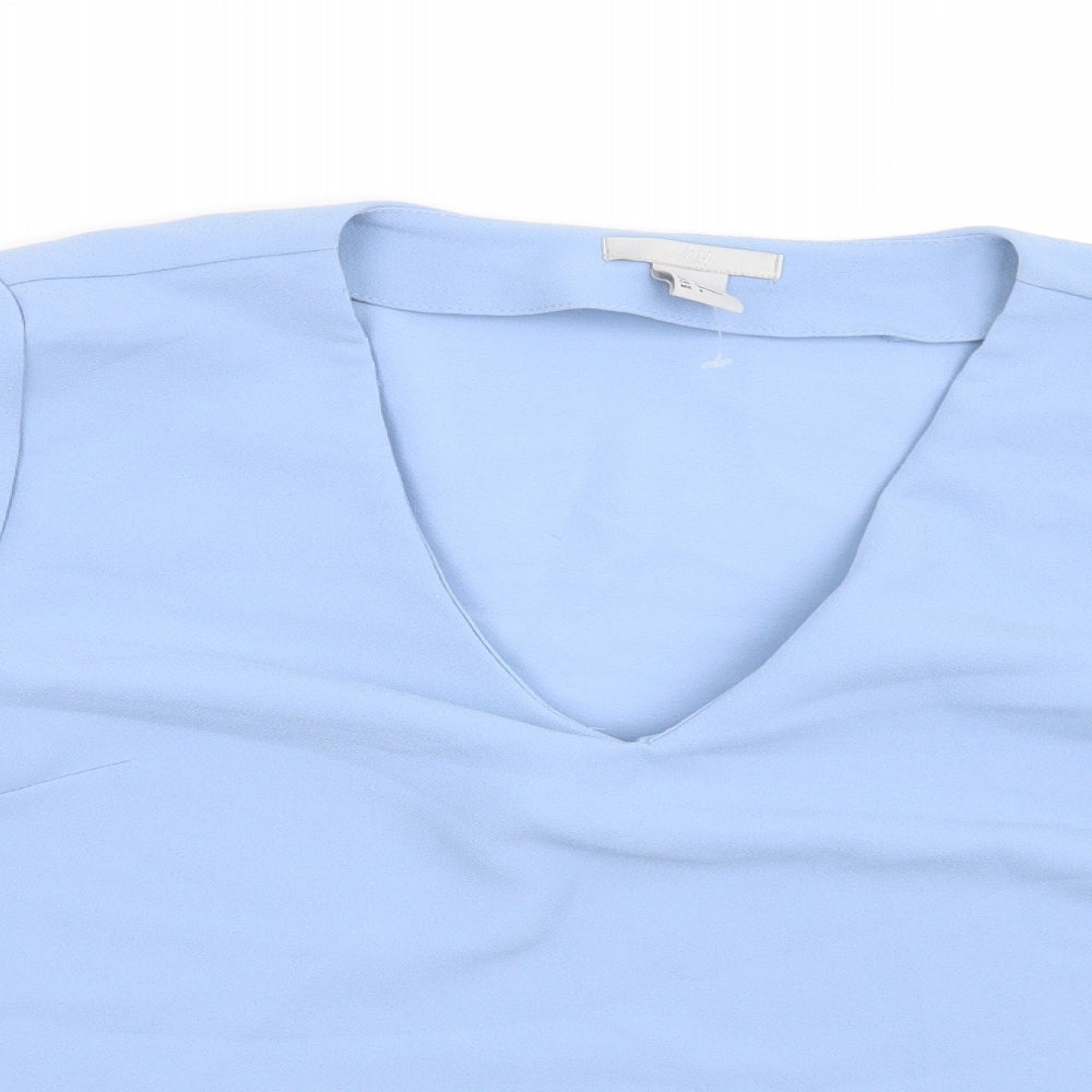 Womens UK Size 6 H&M Blue Basic Blouse