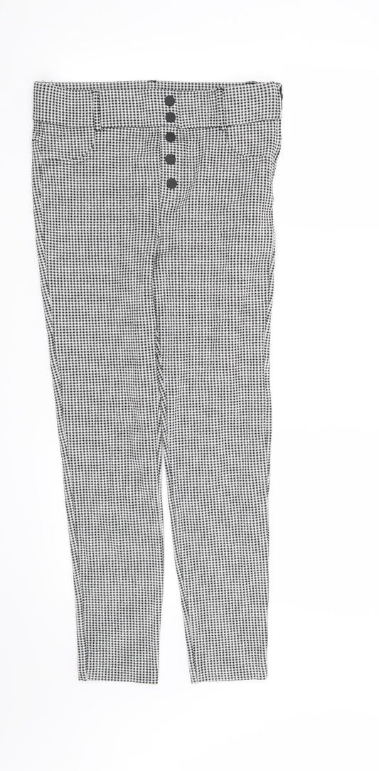 Womens UK Size M Zara Regular Fit  Black Trousers