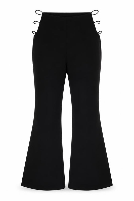 Womens UK Size M SheIn Regular Fit  Black Trousers