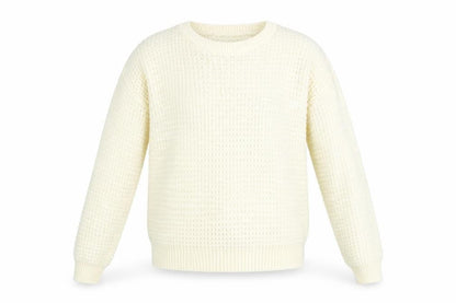 Front view of PRETTYLITTLETHING women’s ivory jumper, size M