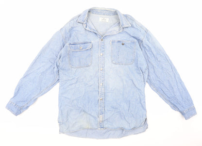 Smithy Mens Blue    Button-Up Size L