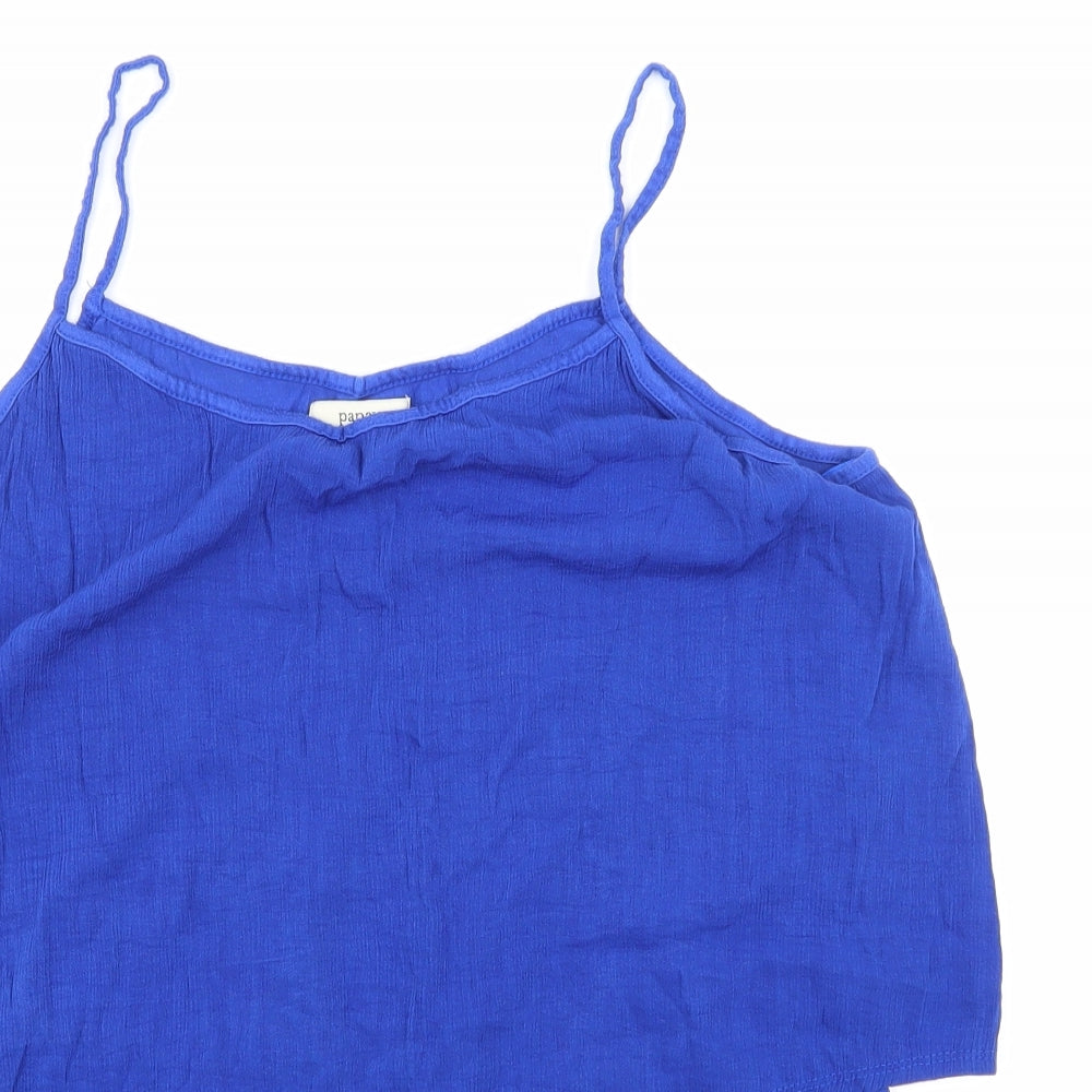Papaya Womens Blue   Basic Tank Size 14