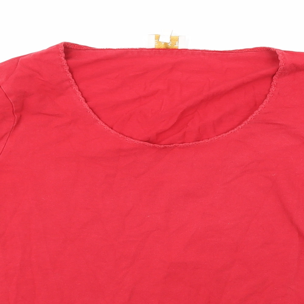 EAST Womens Red   Basic T-Shirt Size 12