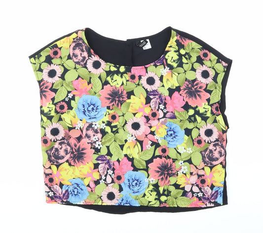 Womens UK Size 12 H&M Black Basic Blouse