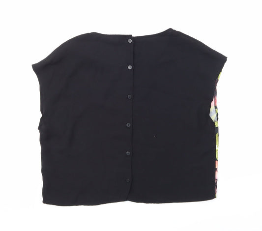Womens UK Size 12 H&M Black Basic Blouse