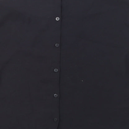 Womens UK Size 12 H&M Black Basic Blouse