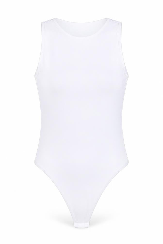Womens UK Size 6 Boohoo White Basic Tank