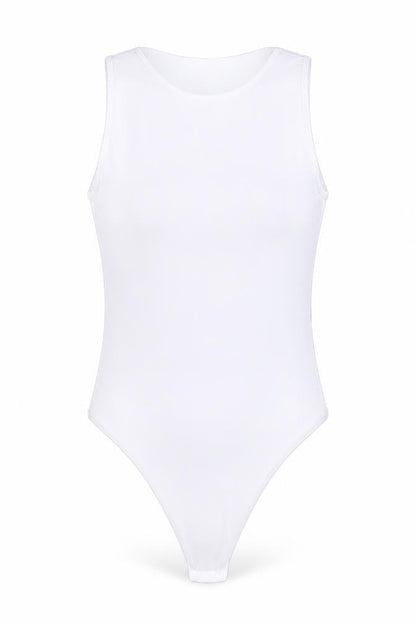 Womens UK Size 6 Boohoo White Basic Tank