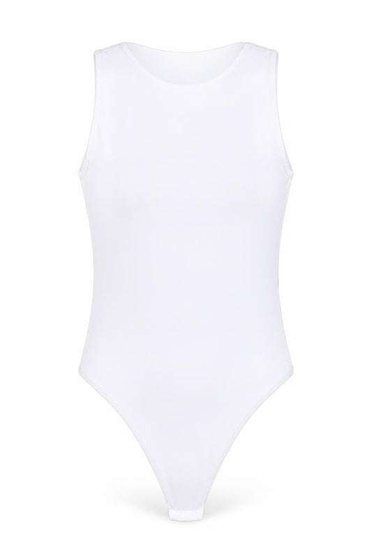 Womens UK Size 6 Boohoo White Basic Tank