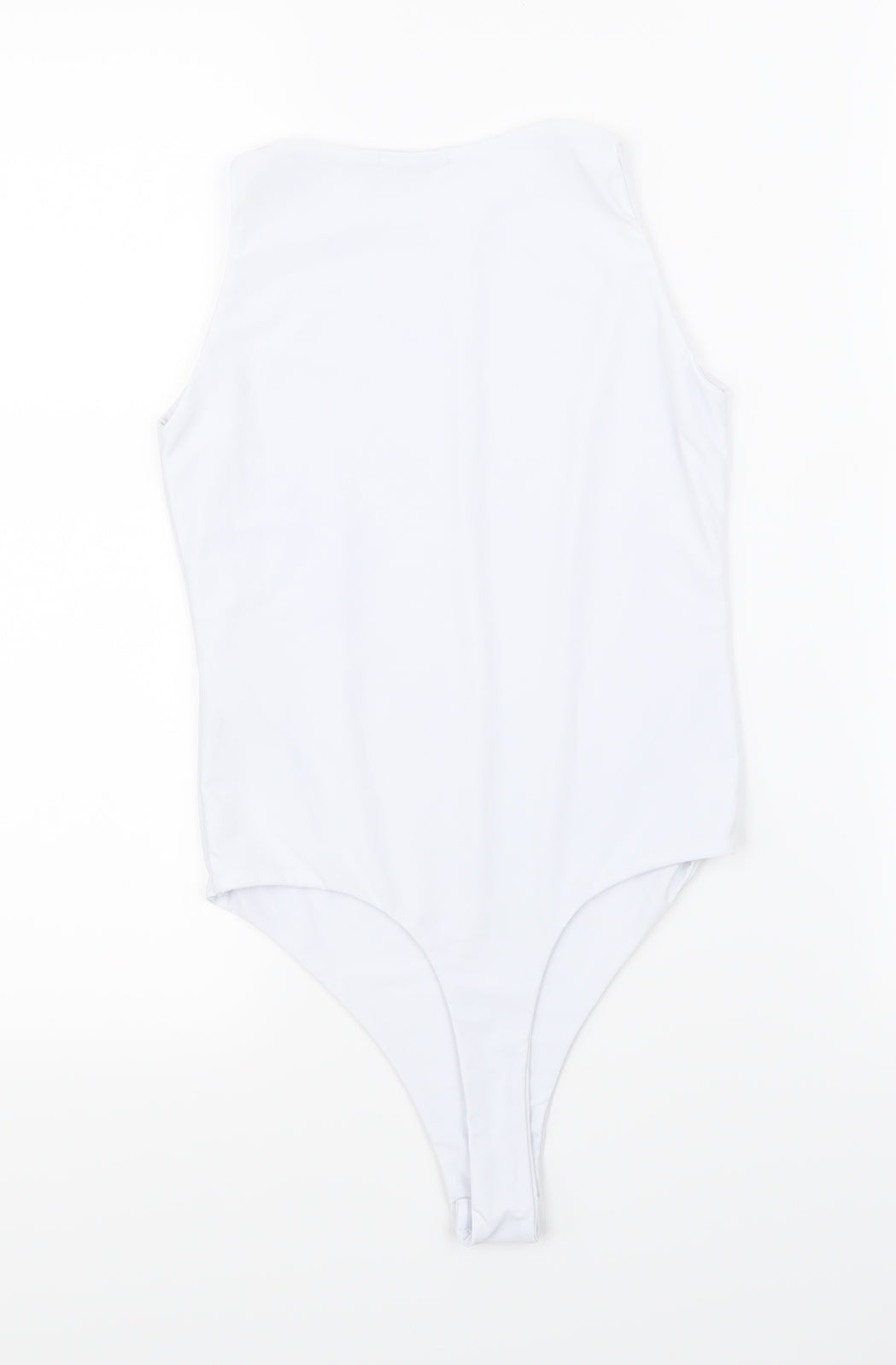 Womens UK Size 6 Boohoo White Basic Tank