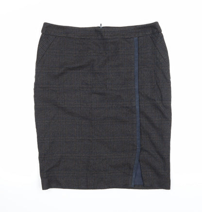 TU Womens Blue Check  A-Line Skirt Size 12