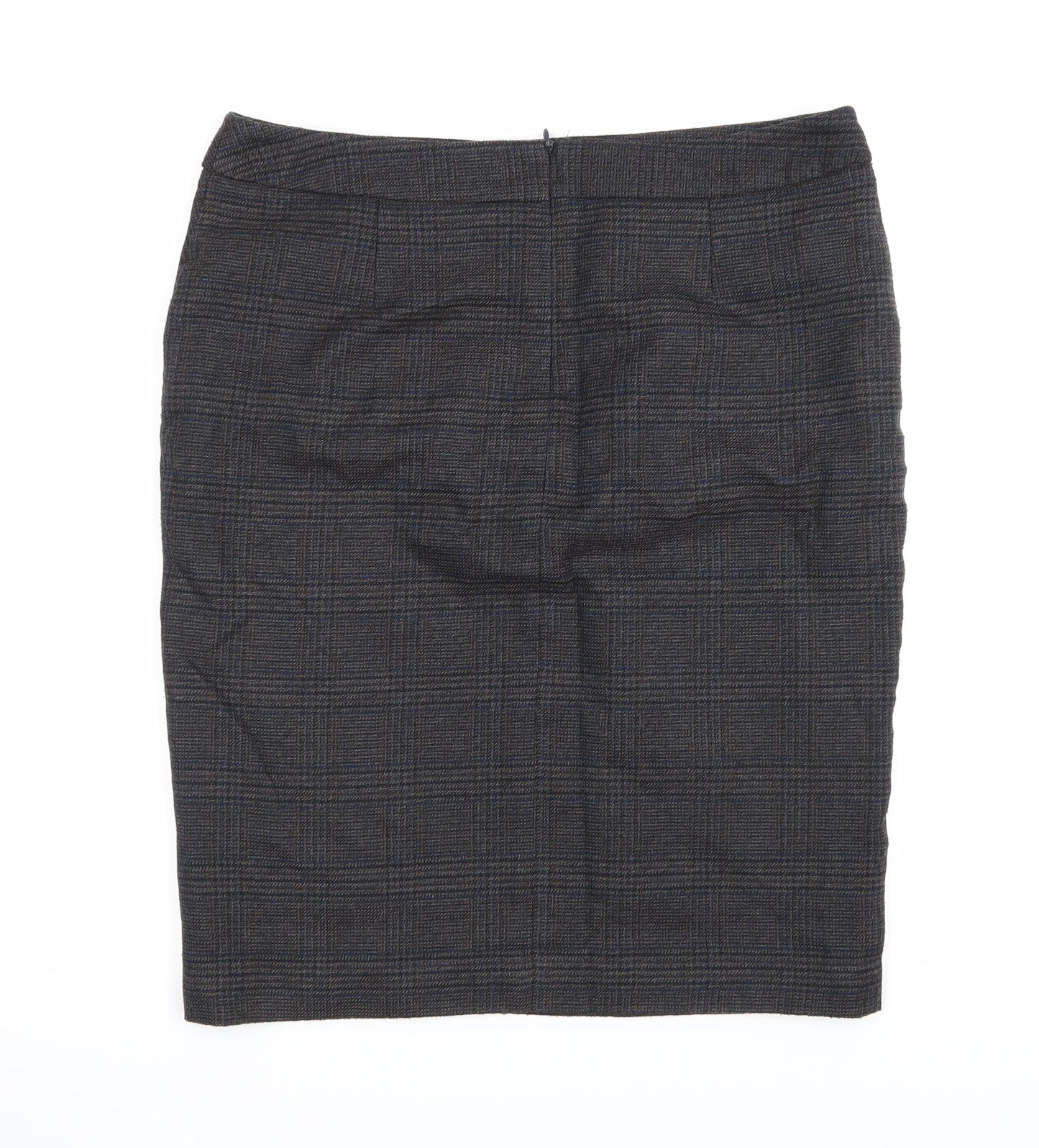 TU Womens Blue Check  A-Line Skirt Size 12