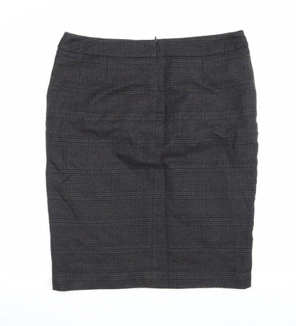 TU Womens Blue Check  A-Line Skirt Size 12