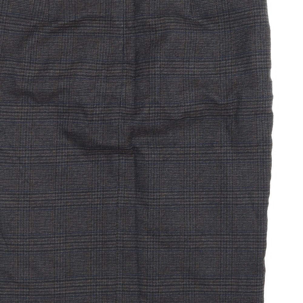 TU Womens Blue Check  A-Line Skirt Size 12