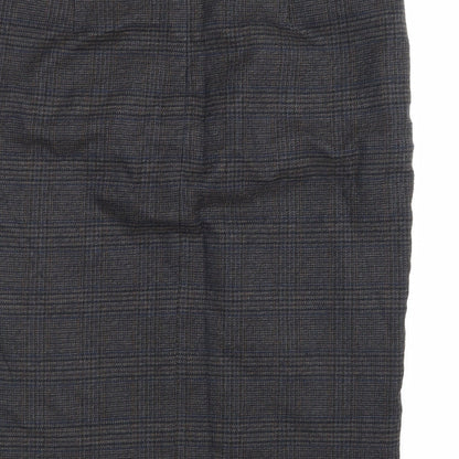 TU Womens Blue Check  A-Line Skirt Size 12