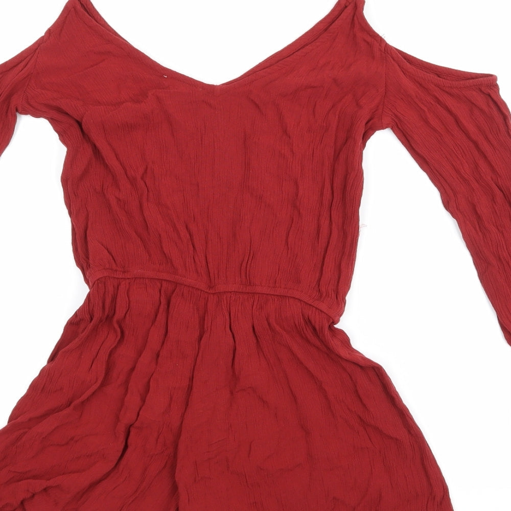 Wet Seal Womens Red   Playsuit One-Piece Size XS