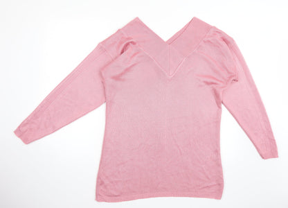 Imagination Womens Pink   Pullover Jumper Size S