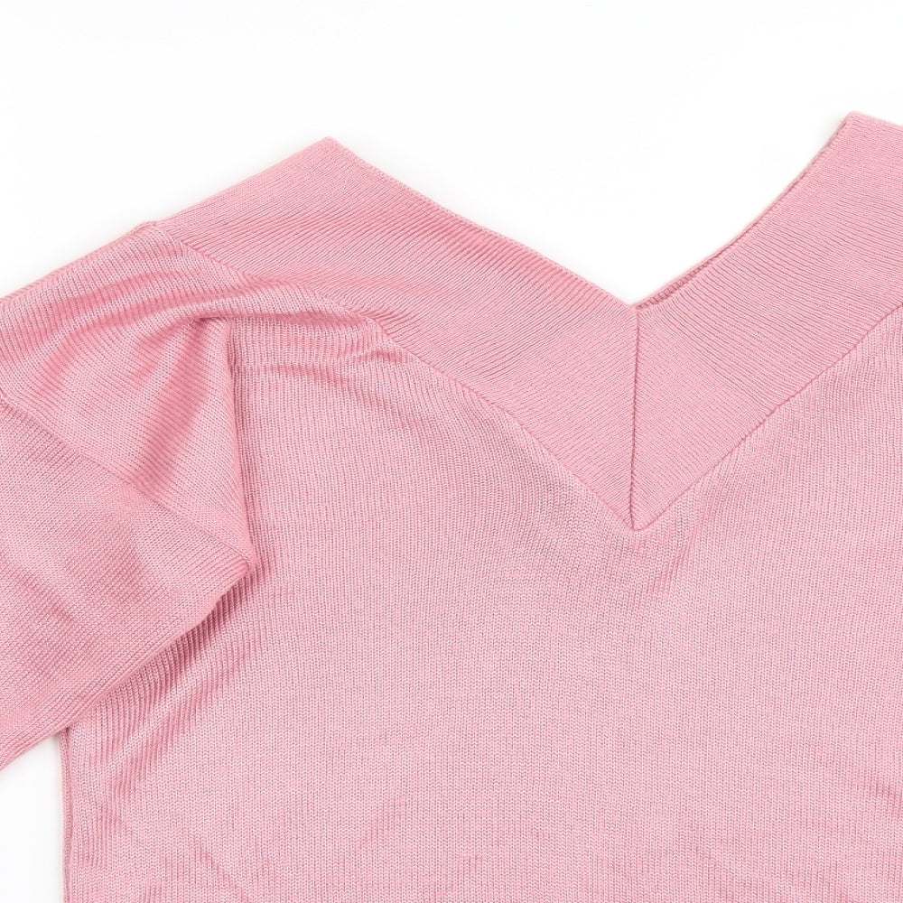 Imagination Womens Pink   Pullover Jumper Size S